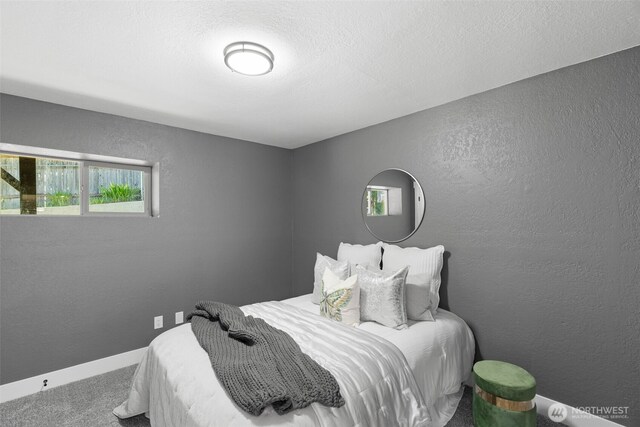 9371 Willamette Meridian Rd NW, Silverdale, WA 98383 - bedroom with carpet floors, a textured wall, and baseboards