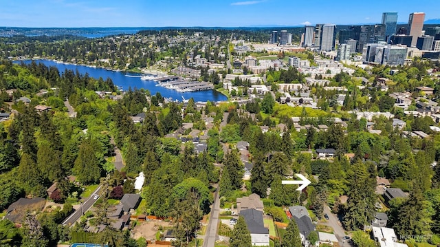 806 101st Ave SE, Bellevue, WA 98004 - drone / aerial view of a nearby body of water