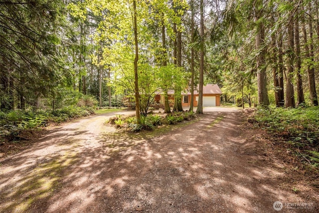 377 Stellar Ridge Ln, Sequim, WA 98382 - view of front of property with driveway and a forest view