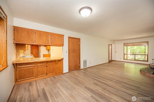 377 Stellar Ridge Ln, Sequim, WA 98382 - unfurnished living room with light wood-style floors and baseboards