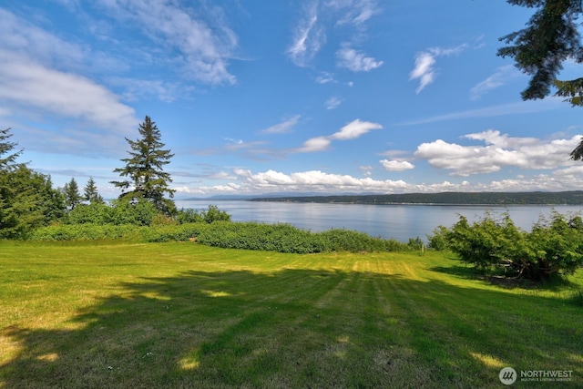 2847 Viewmont Pl, Camano Island, WA 98282 - view of green lawn featuring a water view