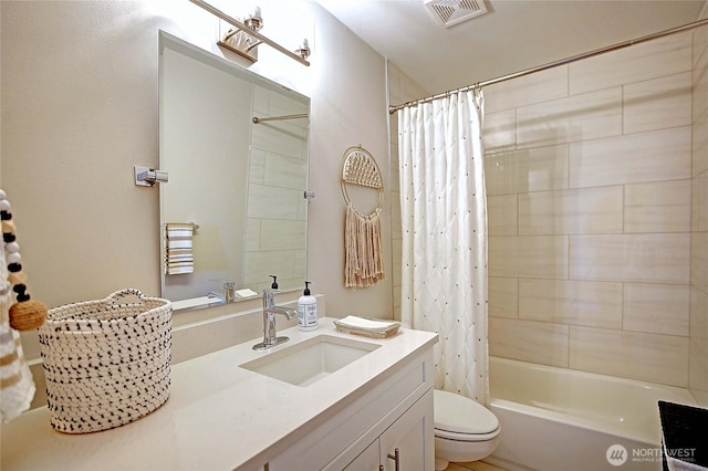 8612 NE 133rd St, Kirkland, WA 98034 - full bathroom with toilet, shower / tub combo, and vanity