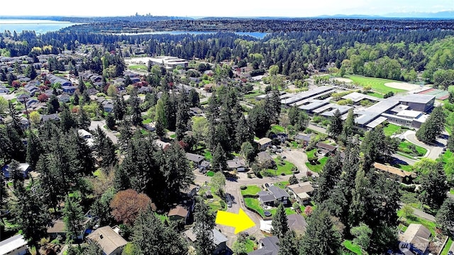 8612 NE 133rd St, Kirkland, WA 98034 - aerial perspective of suburban area with a forest