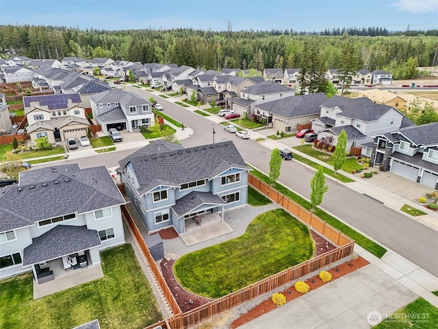 14651 Crestwood Pl E, Bonney Lake, WA 98391 - aerial view of residential area with a heavily wooded area