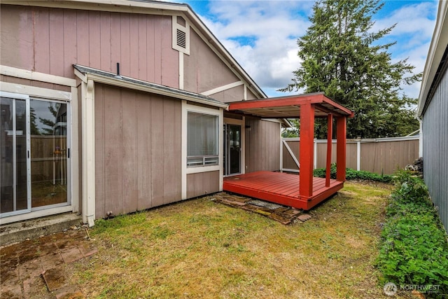 727 Salzburg Ln SE, Olympia, WA 98513 - rear view of property featuring a wooden deck