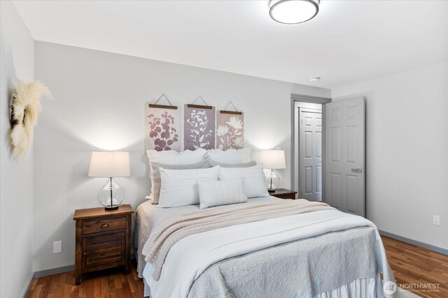 7517 Olympic View Dr, Edmonds, WA 98026 - bedroom with wood finished floors and baseboards