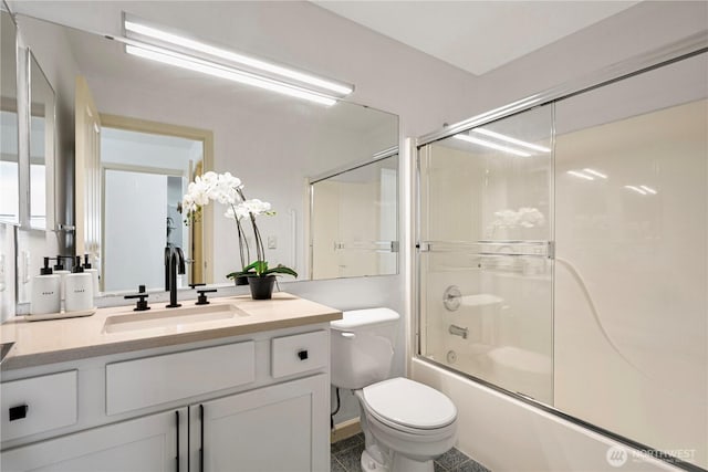 9222 Roosevelt Way NE Unit 302, Seattle, WA 98115 - full bathroom featuring vanity and shower / bath combination with glass door