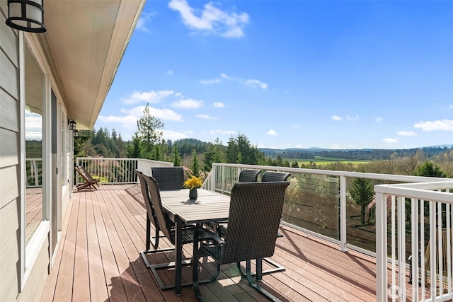 247 Devereese Rd, Chehalis, WA 98532 - wooden deck featuring outdoor dining space
