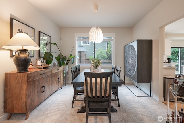 1075 SW 12th St, North Bend, WA 98045 - dining room with light carpet and baseboards