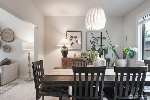 1075 SW 12th St, North Bend, WA 98045 - carpeted dining space with baseboards