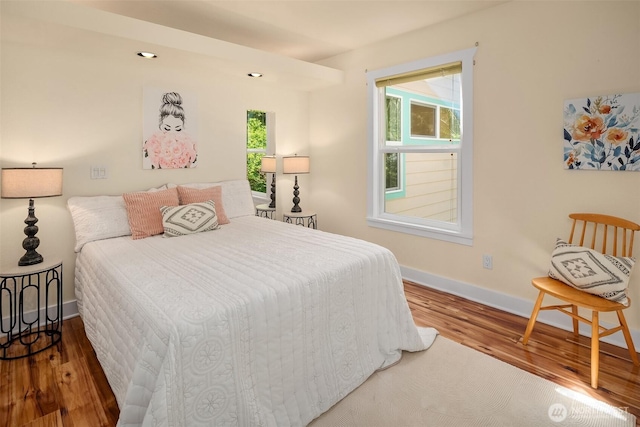 11607 SW Cove Rd, Vashon, WA 98070 - bedroom with wood finished floors and baseboards