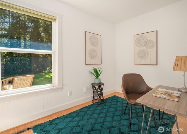 11607 SW Cove Rd, Vashon, WA 98070 - office space featuring healthy amount of natural light, wood finished floors, and baseboards
