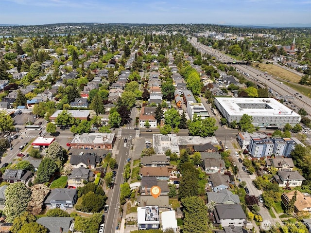 aerial view of residential area