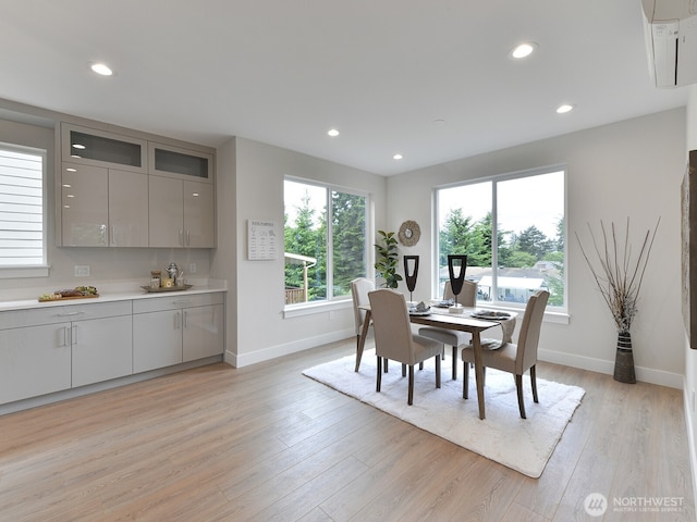 23801 100th Ave SE, Kent, WA 98031 - dining space featuring light wood-type flooring and recessed lighting