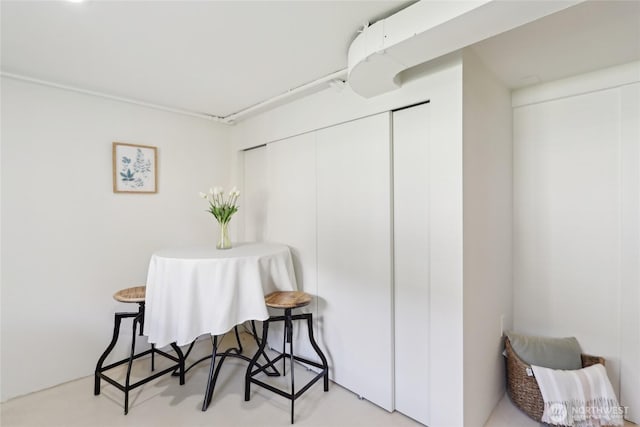 view of dining room