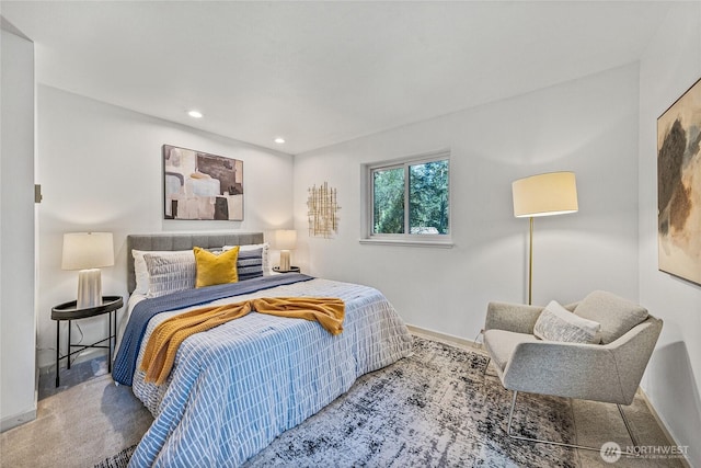 27923 NE 49th St, Redmond, WA 98053 - bedroom with baseboards, recessed lighting, and carpet floors