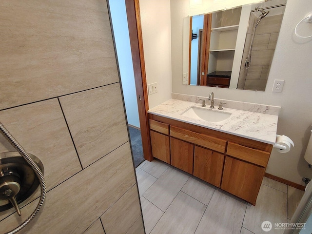 659 Cain Lake Rd, Sedro Woolley, WA 98284 - bathroom with vanity and tile patterned flooring