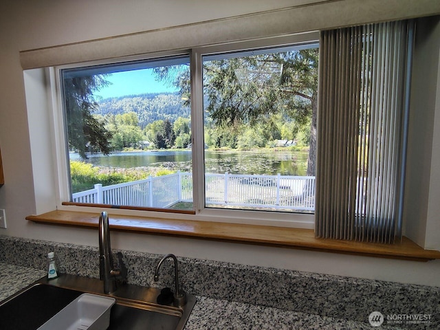 659 Cain Lake Rd, Sedro Woolley, WA 98284 - kitchen view of a sink and a water view