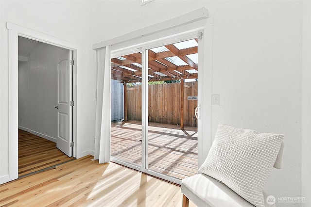 9819 Park Ave S, Tacoma, WA 98444 - entryway featuring light wood finished floors and baseboards