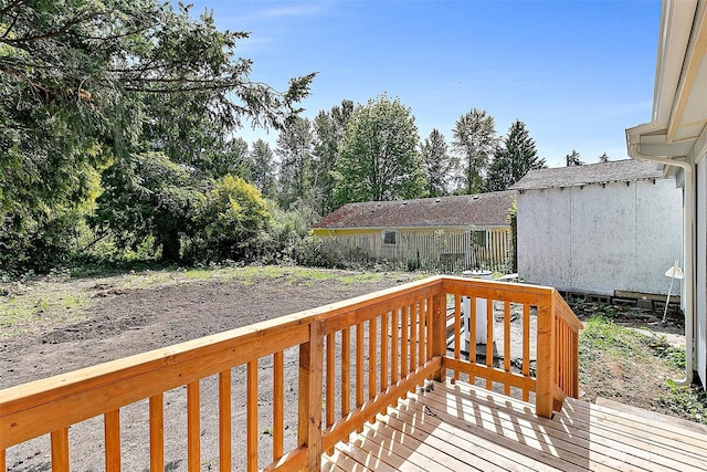 9819 Park Ave S, Tacoma, WA 98444 - view of wooden terrace