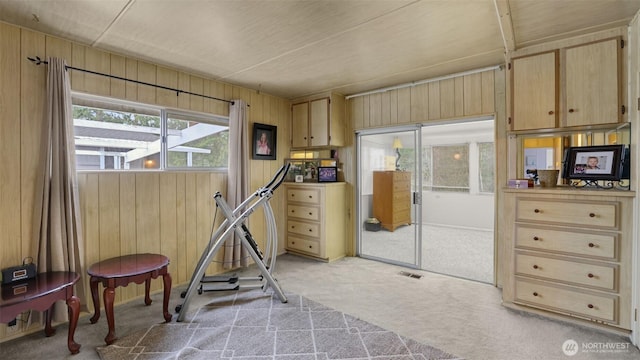 2101 S 324th St Unit 9, Federal Way, WA 98003 - interior space featuring light colored carpet and wooden walls