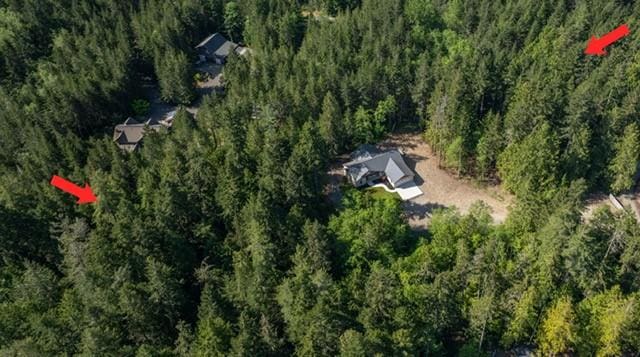2075 NW Peterson Rd, Poulsbo, WA 98370 - aerial view of property and surrounding area featuring a forest