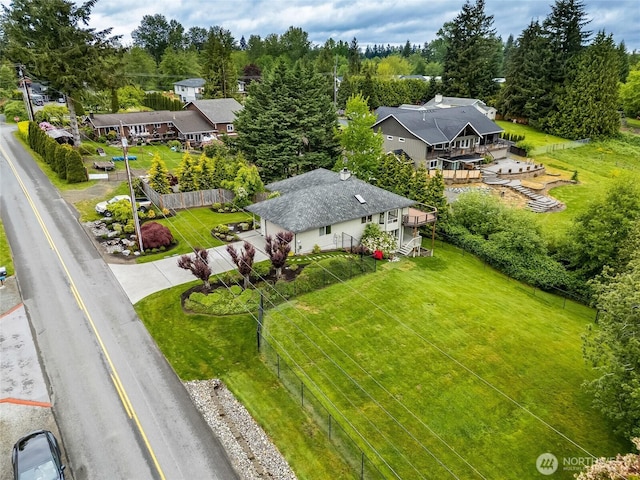 aerial view of property and surrounding area