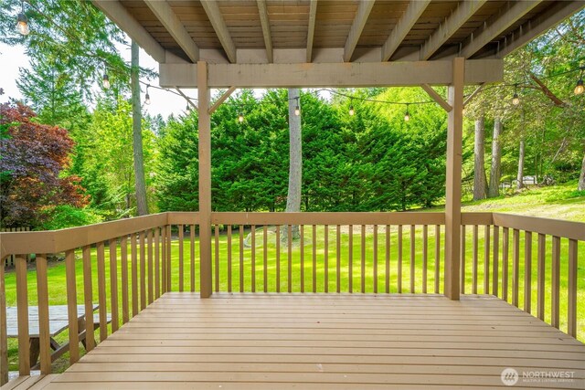 13014 97th Ave NW, Gig Harbor, WA 98329 - deck featuring a yard