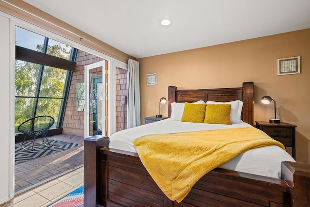 4706 Scenic Dr, Yakima, WA 98908 - tiled bedroom with access to exterior