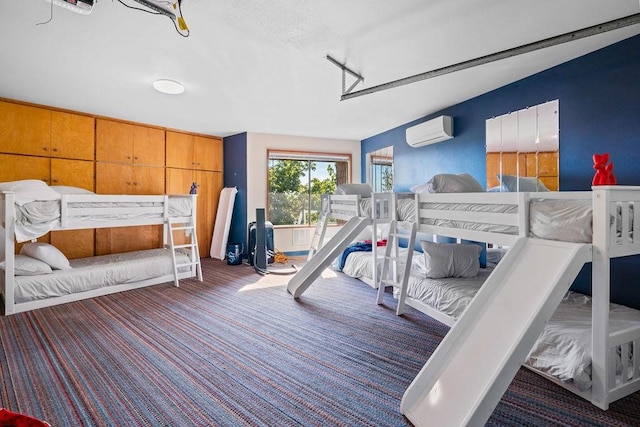 4706 Scenic Dr, Yakima, WA 98908 - bedroom featuring carpet flooring and a wall unit AC