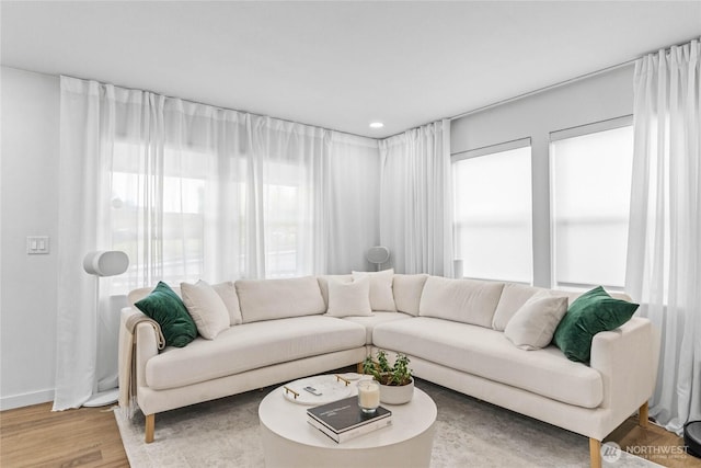 2080 Thornton St, Ferndale, WA 98248 - living room featuring wood finished floors and baseboards