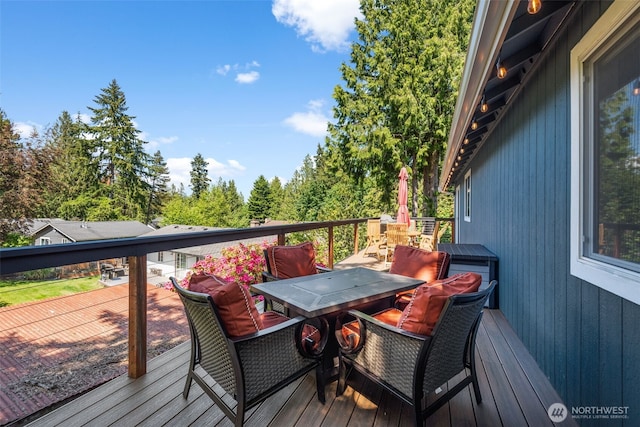 2419 53rd Street Ct NW, Gig Harbor, WA 98335 - deck featuring outdoor dining area