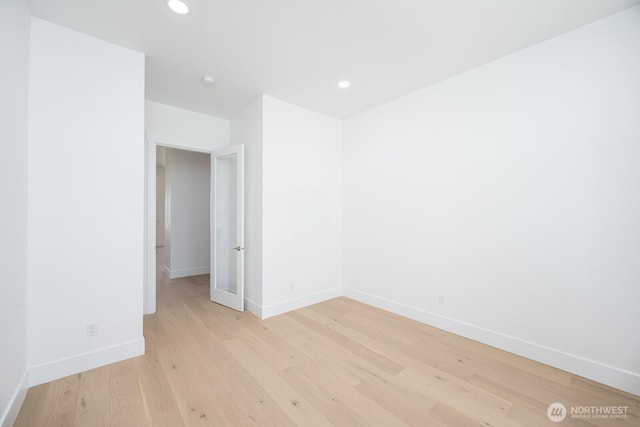 6773 Rd E.2 NE, Moses Lake, WA 98837 - empty room featuring baseboards, light wood finished floors, and recessed lighting