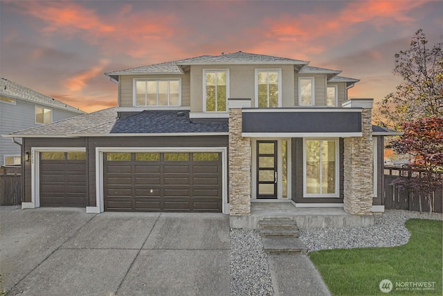 30429 121st Pl SE, Auburn, WA 98092 - view of front of property with driveway, roof with shingles, and stone siding