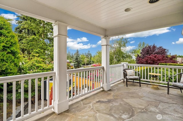 view of balcony