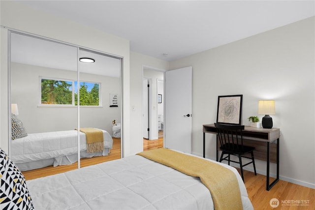 8716 Main St, Edmonds, WA 98026 - bedroom featuring wood finished floors and a closet