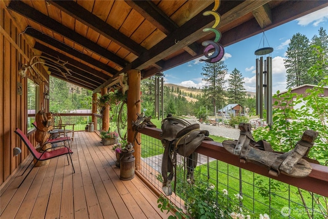26 Newby Creek Rd, Twisp, WA 98856 - view of wooden porch