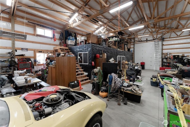 26 Newby Creek Rd, Twisp, WA 98856 - garage with a workshop area