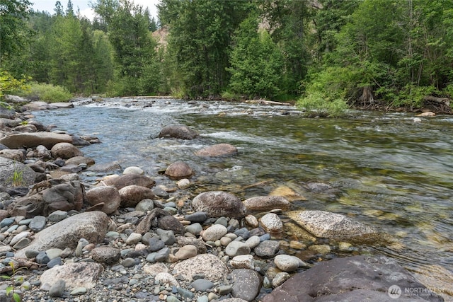 26 Newby Creek Rd, Twisp, WA 98856 - water view with a heavily wooded area