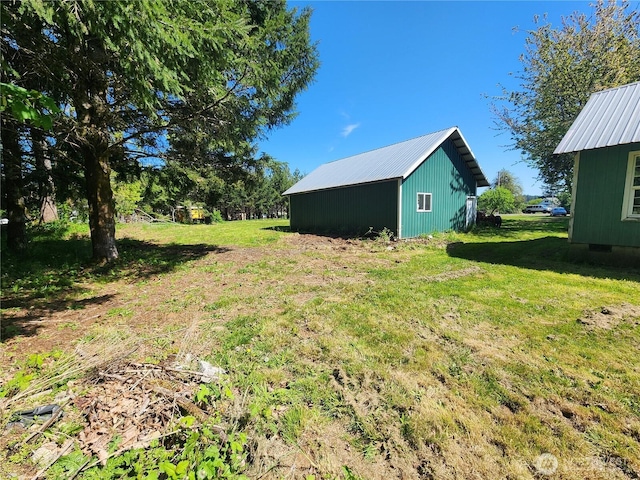 175 Stevens Rd, Chehalis, WA 98532 - view of green lawn with an outbuilding