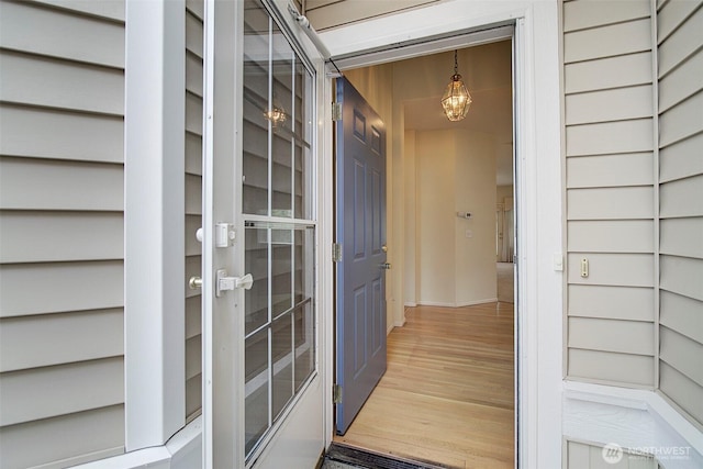 view of exterior entry