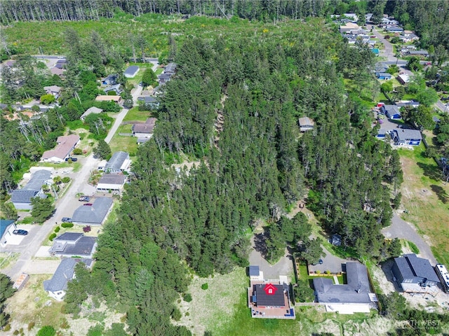 1011 231st Ln, Ocean Park, WA 98640 - aerial view of property and surrounding area featuring nearby suburban area and a forest