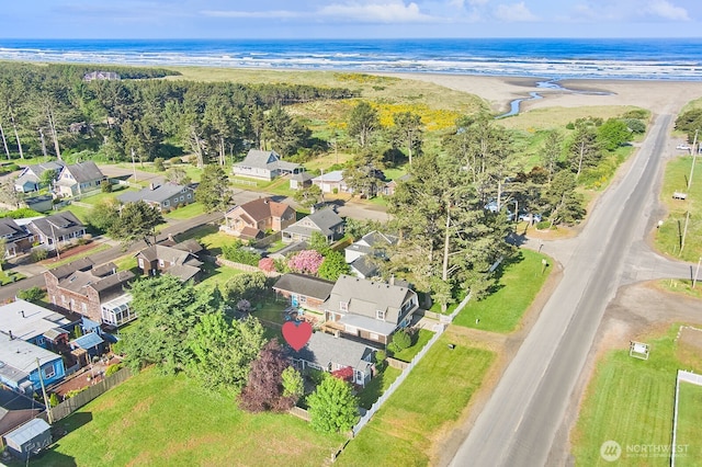 1214 Bay Ave, Ocean Park, WA 98640 - aerial view of property and surrounding area featuring nearby suburban area and a nearby body of water