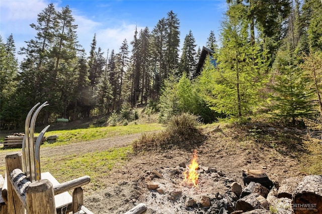 6166 Westside Rd, Cle Elum, WA 98922 - view of yard featuring a fire pit