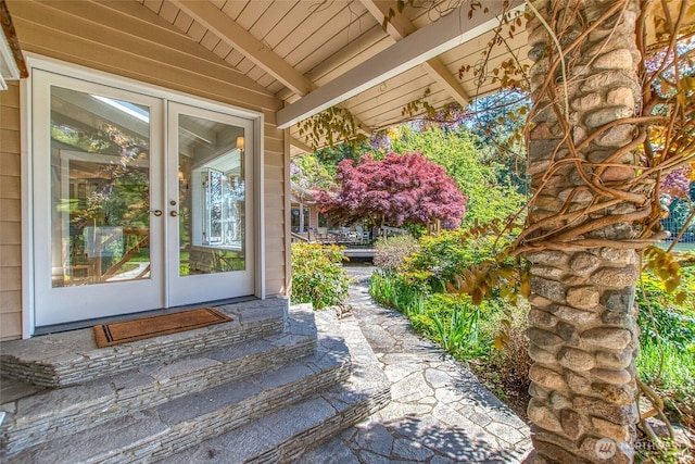 376 Killebrew Lake Rd, Orcas Island, WA 98280 - doorway to property featuring french doors