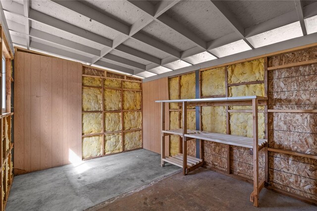 view of storage area