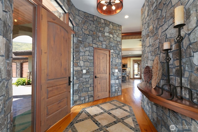 1041 Red Sky Dr, Yakima, WA 98903 - foyer entrance with hardwood / wood-style flooring and plenty of natural light