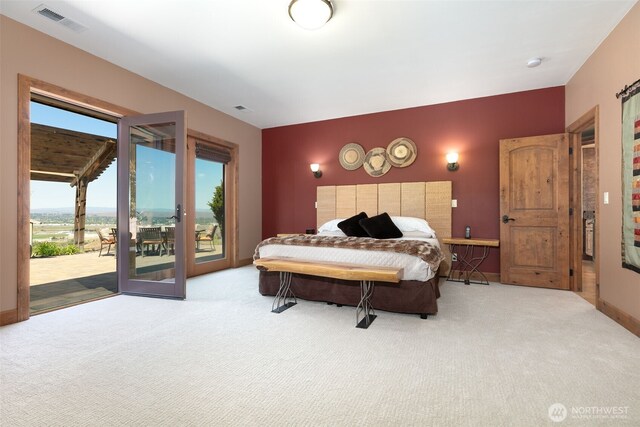 1041 Red Sky Dr, Yakima, WA 98903 - bedroom featuring carpet, access to exterior, and baseboards