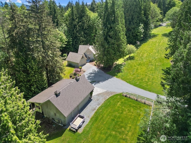 14413 139th Ave SE, Snohomish, WA 98290 - aerial view of property and surrounding area with a heavily wooded area