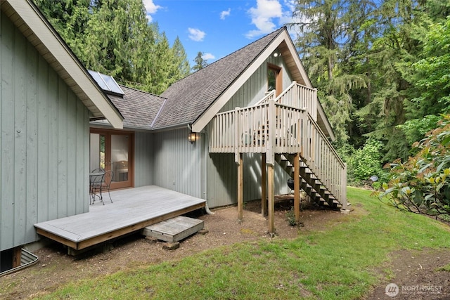 14413 139th Ave SE, Snohomish, WA 98290 - deck with a lawn and stairway